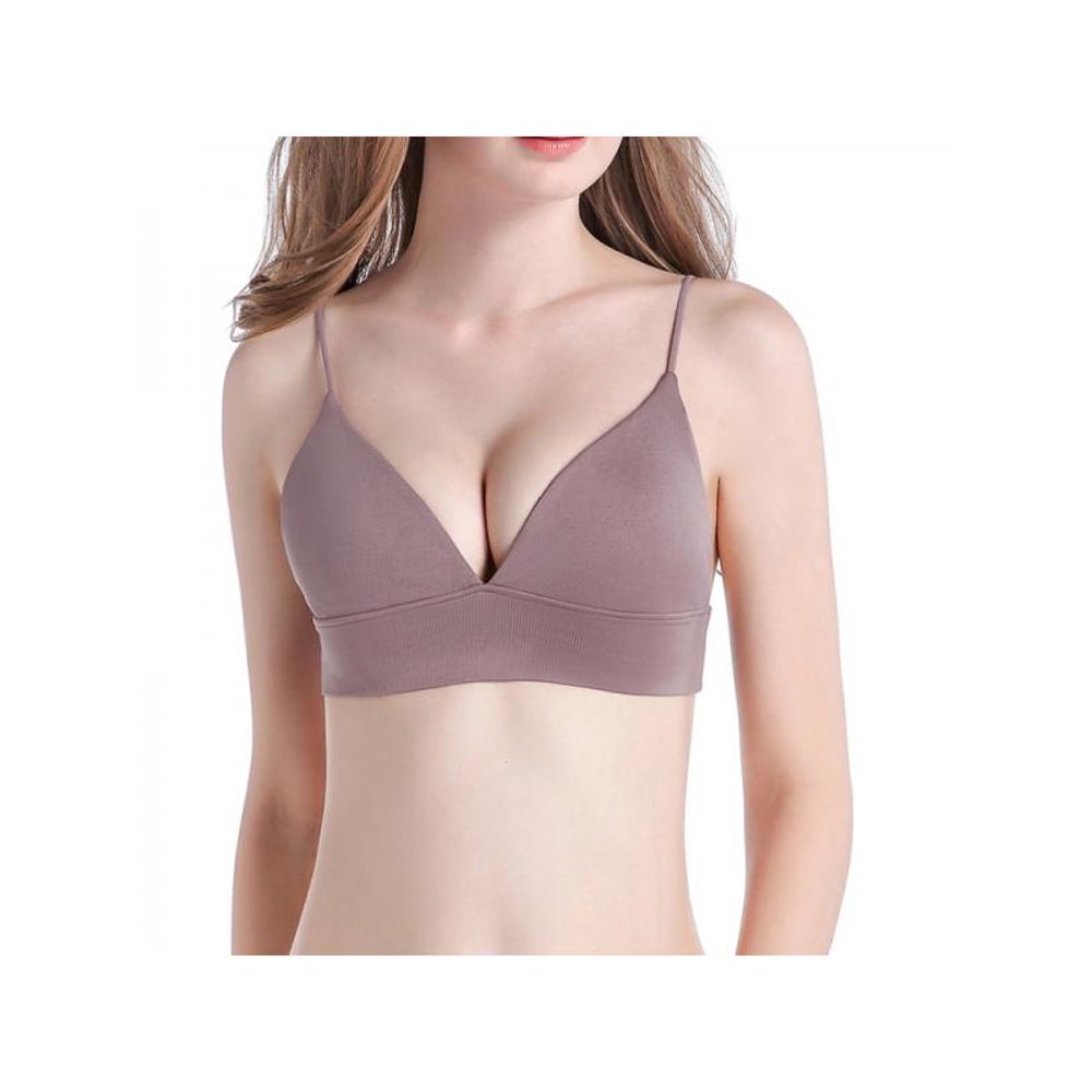 Topumt Topumt Women Thin Shoulder Strap Padded Sport Bra Lady