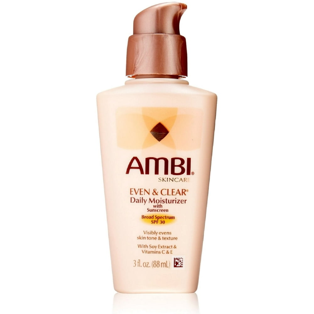 Ambi Skin Care Even & Clear Daily Moisturizer SPF 30 3 oz (Pack of 6