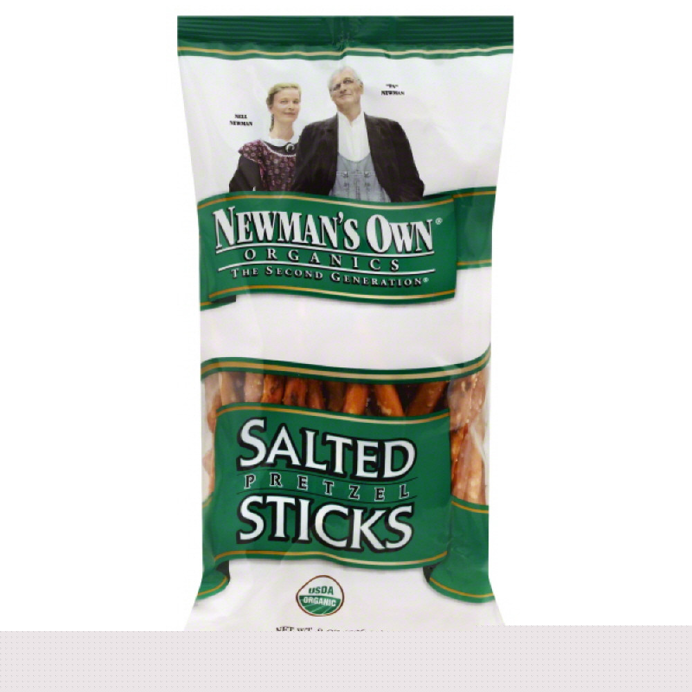 - NEWMANS OWN ORGANIC Pretzel Stick with Salt, 8 OZ (Pack of 12)