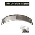 thumbnail image 3 of Draft Door Screen Kit Replacement Parts For Large and Medium Big Green Egg,Big Green Egg Accessories,Green Egg Chimney Door With Upgrade Punched Mesh Screen,Stainless Steel(Draft Door Kit for M&L BGE), 3 of 5
