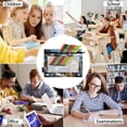thumbnail image 4 of Dailycode 2 Pack Pencil Pouch for 3 Ring Binder Smooth Zipper Folders with Pockets Clear Window Pencil Case, Cool Dog on Car, 4 of 4