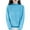 Sky Blue, variant on yillto Fall Sweaters for Womens Mock Neck Long Sleeve Pullover Basic Knit Casual Lightweight Sweater