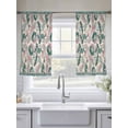 thumbnail image 4 of Turquoise Pink Ethnic Sheer Curtains 45 Inch Length 2 Panels Set, Boho Modern Geometric Abstract Art Voile Window Treatment Rod Pocket Small Kitchen Curtains Drapes for Bedroom 52"x45"x2, 4 of 7