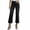 Black, variant on High Rise Slimming Jeans Washed Straight Leg Stretch Denim Pants Solid Color Elastic Waistband Button Zip Casual Trousers with Pockets