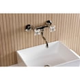 thumbnail image 2 of Kingston Brass KS2116PX Kingston Double-Handle 2-Hole Wall Mount Bathroom Faucet in Polished Nickel, 2 of 8