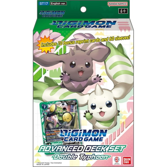 Juego de cartas coleccionables Digimon TCG ST17 Double Typhoon Deck Set