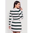 thumbnail image 4 of Women's Striped Long Sleeve Cropped Polo Shirt, 4 of 4