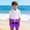 Purple, variant on Eltusu Boys Beach Shorts, Funny Elastic Waistband Fashion Cool Summer Shorts Orange Size 5-14 T