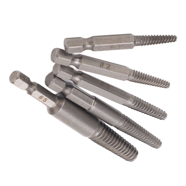 Juego De Removedor De Tornillos, Extractor De Tornillos Dañados Resistencia Al Impacto Tamaños Estándar 7,5 Mm 5 Mm 4 Mm 3,5 Mm 3 Mm Uso Conveniente Para Reparaciones