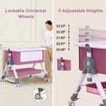 thumbnail image 6 of Magic Co Portable Baby Bassinet with Mosquito Net – Foldable Infant Crib for Safe & Comfortable Sleep, Mobile Baby Bed with Wheels, 6 of 10