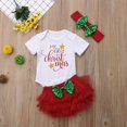 thumbnail image 4 of POINTERTECK My 1st Christmas Baby Girls Princess Romper+Tutu Ruffle Short Bloomer 3PCS Clothes, 4 of 6