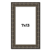 7x13 Frame Black Bamboo Solid Wood Picture Frame Width 1.5 Inches | Interior Frame Depth 0.5 Inches