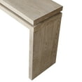 thumbnail image 6 of 60'' Farmhouse Console Table, Retro Wooden Entryway Table with Double Board Suspension Design, Solid Wood Sofa Table for Hallway Entryway Living Room Entrance, Natural, 6 of 9