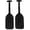 Black, variant on Telescopic Kayak Paddle - 2Pcs Plastic Aluminum Canoe Oar, Boating Accessories River Tubing Paddles
