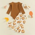 thumbnail image 5 of Baby Girls Bodysuit Set Infant Long Sleeve Romper Long Pants Set for Fall Winter, 5 of 9
