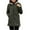 Olive Green, variant on Womens Winter Coats Hooded Fuzzy Fleece Lined Quilted Jacket Long Sleeve Plus Fleece Cotton Padded Jacket Warm Lamb Fleece Top Coat Outerwear Coat Olive Green