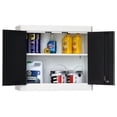 thumbnail image 4 of 26 in. H x 30 in. W x 12 in. D Steel Garage Wall Cabinet in White/Charcoal, 4 of 6