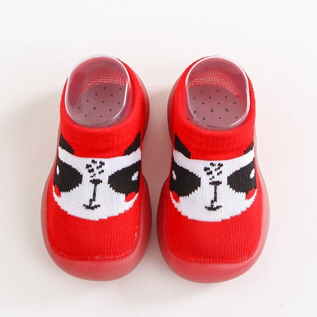 Zapatos antideslizantes para niños, calcetines antideslizantes de algodón para bebés recién nacidos y niñas pequeñas, zapatillas de interior de dibujos animados con suela de goma para niños pequeños Tan Jianjun unisex
