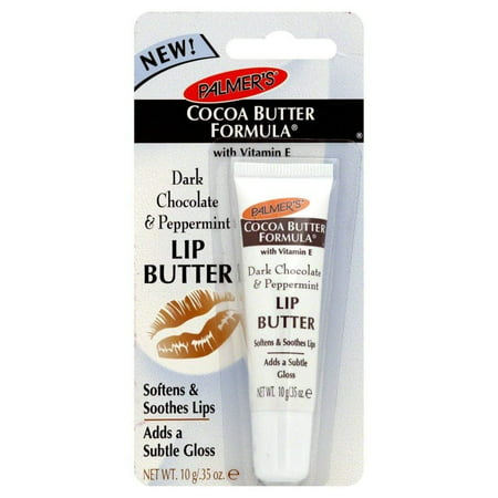 Palmer's Cocoa Butter Formula Dark Chocolate & Peppermint Lip Butter 0.35 oz (Pack of (Best Lip Balm For Dry And Dark Lips)
