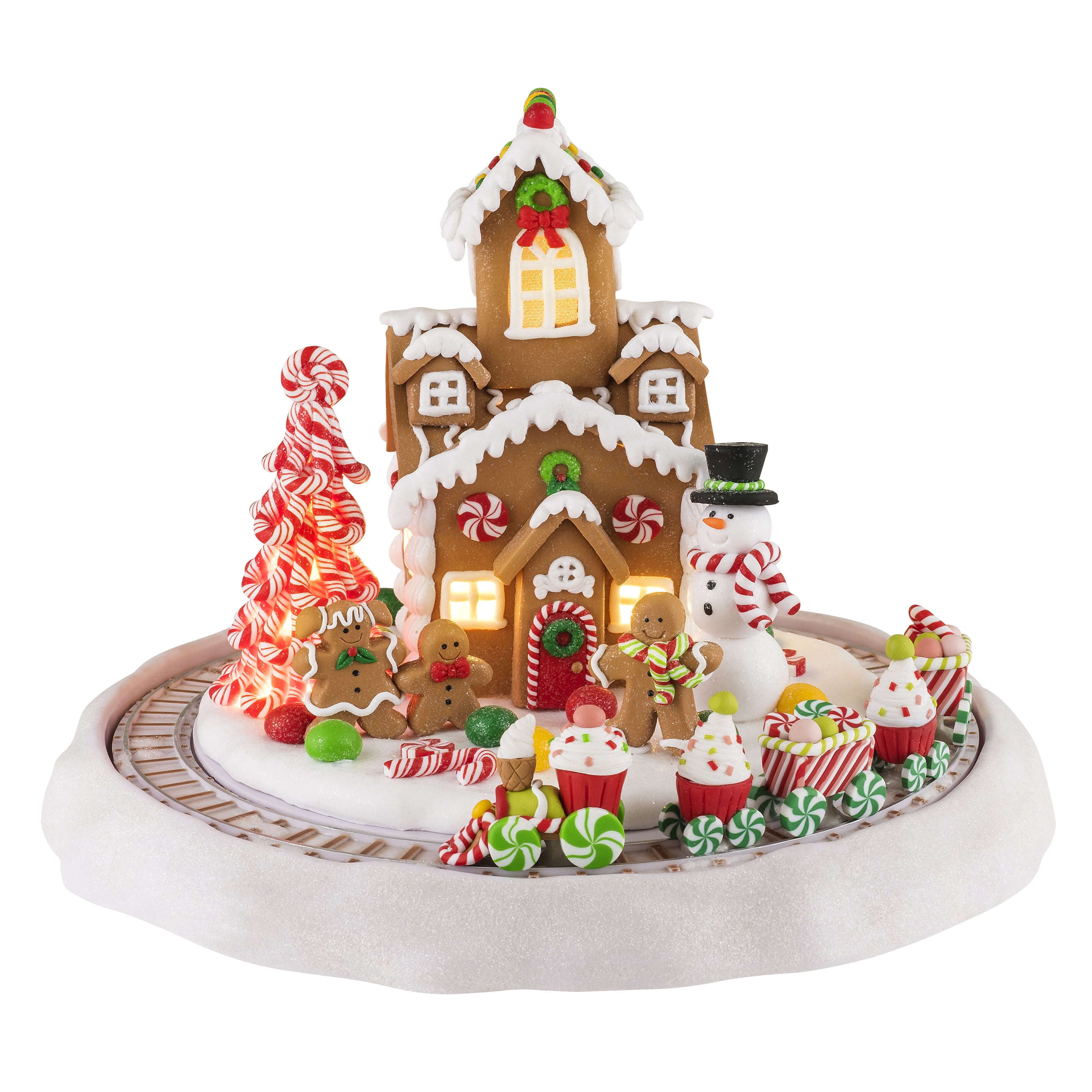 Gingerbread house with Train