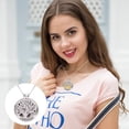 thumbnail image 4 of 1 Set Silver Aromatherapy Essential Oil Diffuser Necklace with Felt Pad, 4 of 9