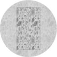 thumbnail image 1 of Ahgly Company Indoor Round Patterned Platinum Gray Area Rugs, 8' Round, 1 of 6