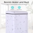 thumbnail image 6 of CL.HPAHKL Small Bathroom Trash Can with Soft Close Lid, 1.3 Gallon Stainless Steel Garbage Can with Removable Inner Bucket, Foot Pedal, Mini Trash Bin for Toilet, Home Office (White), 6 of 7