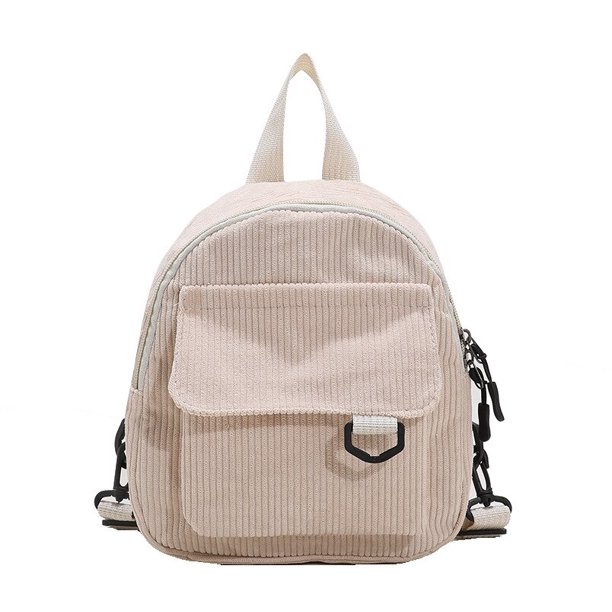 Mini mochila de pana para mujer, mochilas pequeñas de Color sólido, simples e informales para estudiantes, mochilas de viaje, 2022 Fivean unisex