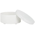 thumbnail image 5 of SAFAVIEH Rafaela Round Tray Top Coffee Table with Storage, White (23 in. W x 23 in. D x 12.6 in. H), 5 of 12