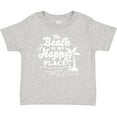 thumbnail image 3 of Inktastic The Beach is My Happy Place with Palm Trees Boys or Girls Baby T-Shirt, 3 of 5