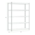 thumbnail image 6 of Iron Horse 3800 Riveted Steel Shelving, 5-Shelf, 24Dx48Wx84H, Black, 6 of 6