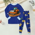 thumbnail image 2 of Hessimy Toddler Boys Girls Spring 2Pcs Long Sleeve Sweatshirt Tops Soft Casual Pants Sweatsuit, Spring Sweat Set, 3-24M/1-12T(Blue,8-9 Years), 2 of 5