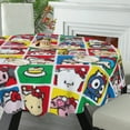 thumbnail image 5 of Hello Kitty Round Tablecloth Water Resistant Washable Polyester Table Cloth Decorative Fabric Table Cover for Dining Table, Buffet Parties and Camping, 5 of 5