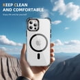 thumbnail image 7 of Allytechgroup Clear Magnetic Case for Apple iPhone 15 Plus, Camera Lens Kickstand Compatible with Magsafe Slim Fit Drop Protection Shockproof Back Case Cover for iPhone 15 Plus, Black, 7 of 7