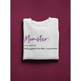 thumbnail image 3 of Momster In Cute  Women Sweatshirt, Female XX-Large, 3 of 4