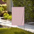 thumbnail image 2 of ZNDUO Pink Abstract Triangle Waves Pattern Garden Flag, 28"x40" Double Sided Polyester Flag for Garden Farmhouse Patio Home Decor, 2 of 8