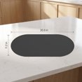thumbnail image 7 of Unique Bargains 6 Pack Silicone Placemats for Kitchen Dining Table Decor Dark Gray 21"x11", 7 of 7
