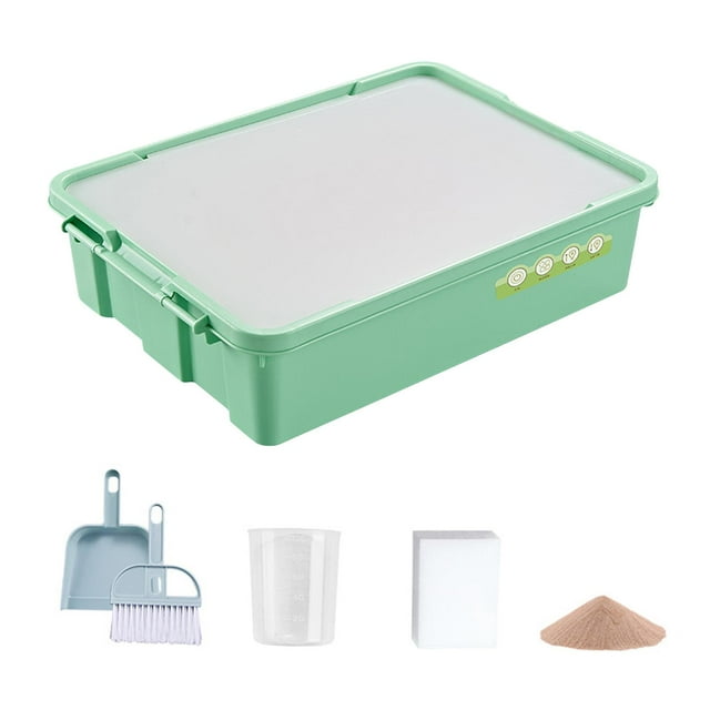 Tachiuwa Boîte Lumineuse Peinture sur Sable Luminosité Réglable Table Lumineuse pour Enfants pour Classe Vert standard