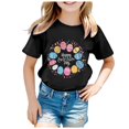 thumbnail image 3 of Easter T-Shirt Bunny Cute Short Sleeve Printed T Shirt Christian Girls Kids Girls T-Shirt 10-11, 3 of 4