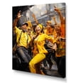 thumbnail image 2 of Designart "Fusion Of Yellow Jazz Dance II" Dance Wall Art Living Room, 2 of 7
