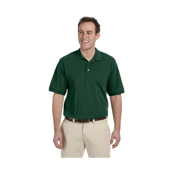 Harriton Men'S Tall Foundation 100% Cotton Long-Sleeve Twill Shirt With Teflon, M265T ,HUNTER, XLT