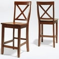 thumbnail image 1 of Crosley Tabouret de Comptoir 24" X Dos en Cerisier (Lot de 2), 1 of 8