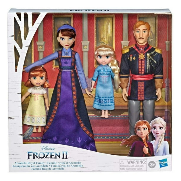 Disney Frozen 2 Arendelle Royal Family 4 Doll Set Includes Elsa