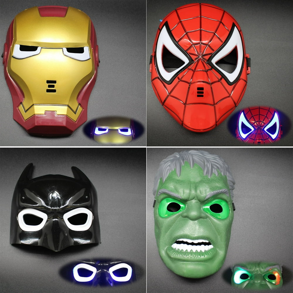 Marvel LED Light Superhero Mask - Walmart.com - Walmart.com