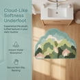 thumbnail image 4 of Unique Bargains Printed Rug Ultra Soft Absorbent Plush Bath Mat Green Moutain 30" x 18", 4 of 6