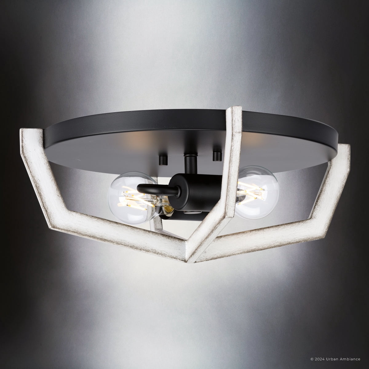 Luxury Modern Ceiling Light, Matte Black, UHP4561