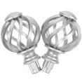 thumbnail image 4 of 2pcs Curtain Rod Finials Curtain Finials Ends Cap Curtain Pole Finials, 4 of 5