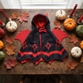 thumbnail image 4 of Kiddiway Halloween Bat Wing Cape Costume – Outfit for Cats and Dogs, Great for Bat Cat Style, Vintage Decor, Indoor Parties, and Trick-or-Treat,Red,L, 4 of 5