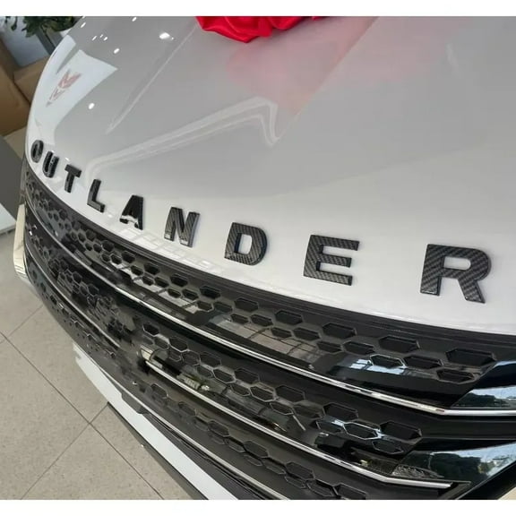 For Mitsubishi Outlander 2022 2023 2024 2025 Personalized Letter Logo Sticker Car Accessory