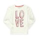thumbnail image 1 of Gymboree Girls Words Of Love - Camiseta adornada, color blanco, 5 Gymboree Camiseta adornada, 1 of 1